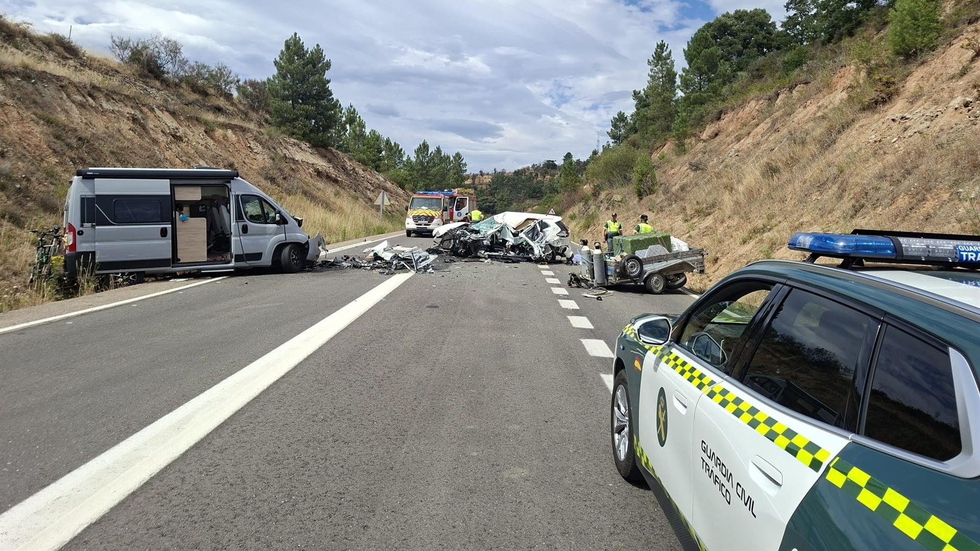 Accidente mortal OU-533 O Bolo Ourense Guardia Civil