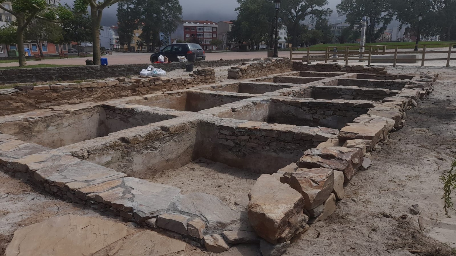 Excavación fábrica de salazón fábrica de salgadura Cedeira