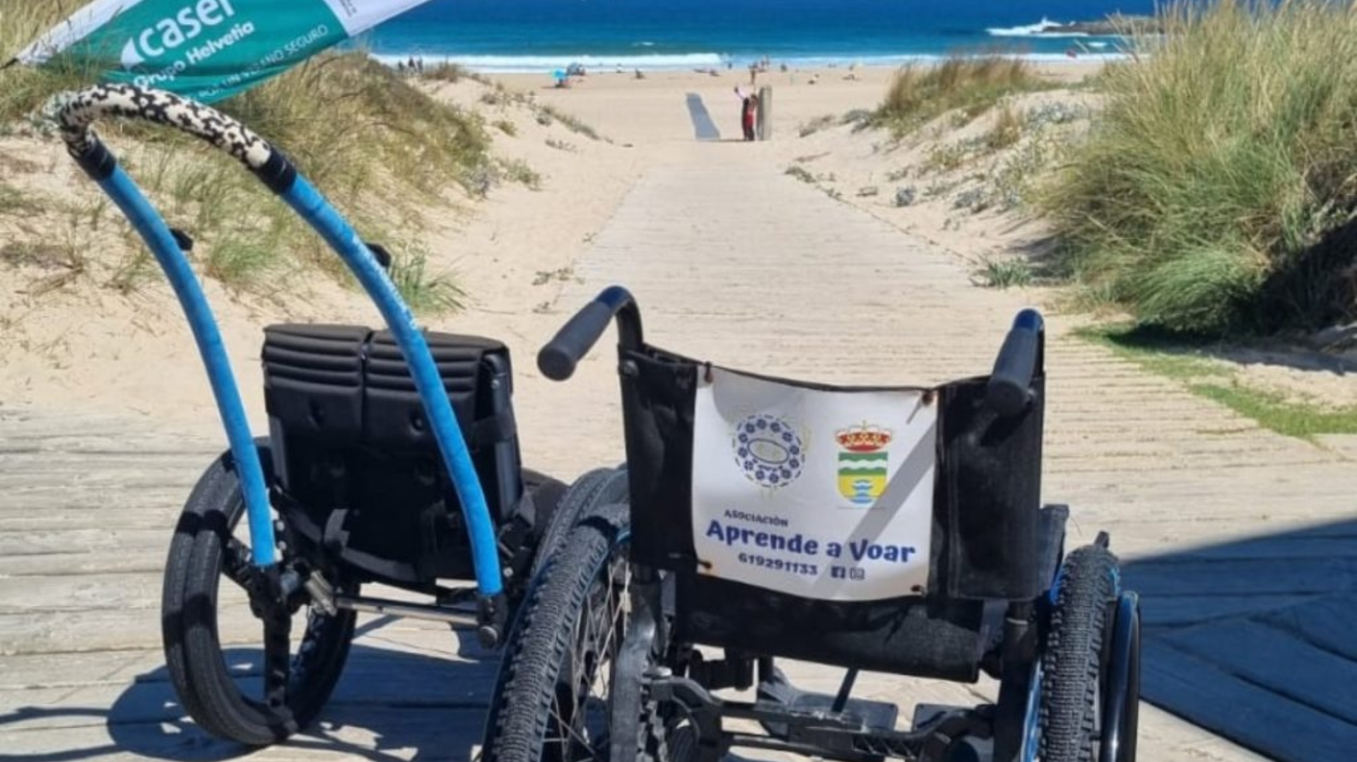 Sillas de ruedas anfibias A Frouxeira Valdoviño