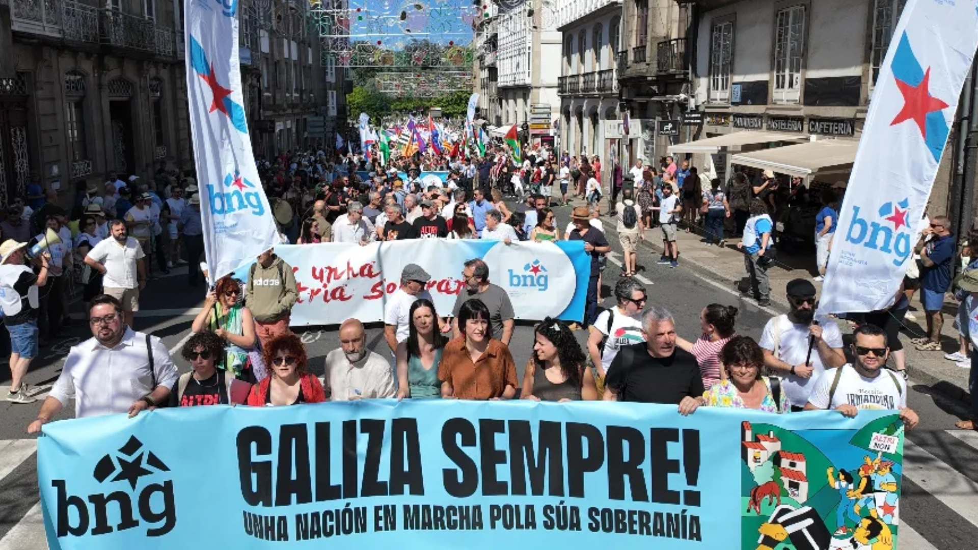 O BNG durante a manifestación convocada o pasado 2025 | BNG