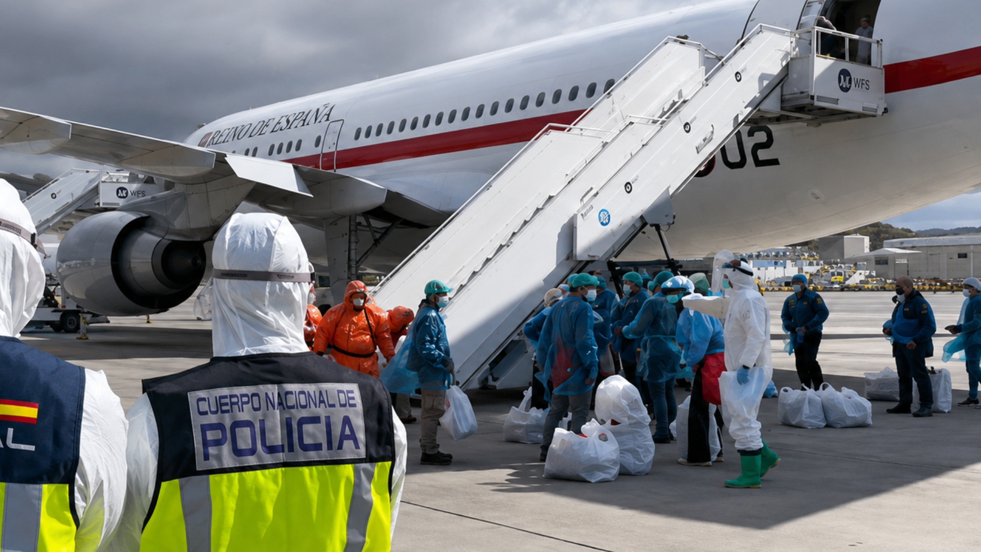 Imagen de archivo del dispositivo por el brote de hantavirus en el MV Hondius | POLICÍA NACIONAL