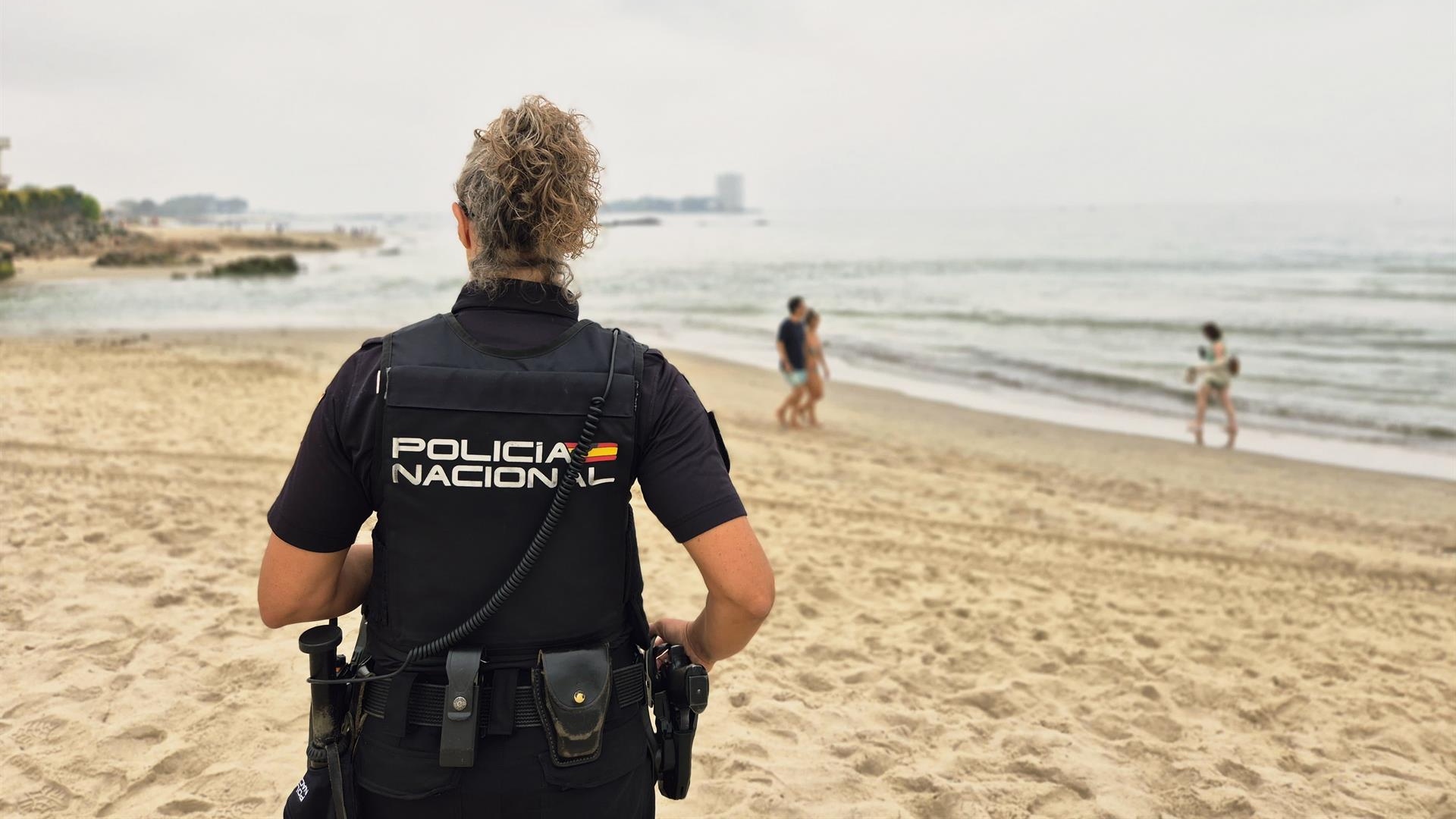 Policía Nacional playa Samil Vigo archivo