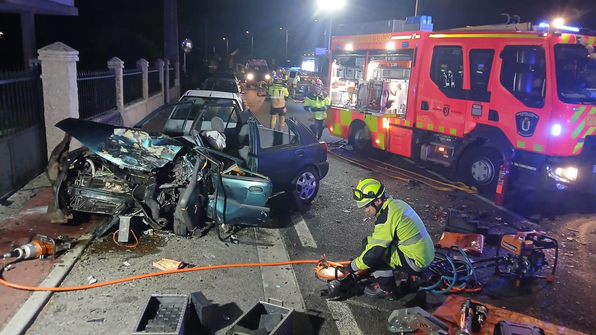 El accidente mortal en Cornazo en el que un conductor se dio a la fuga | PROTECCIÓN CIVIL VILAGARCÍA