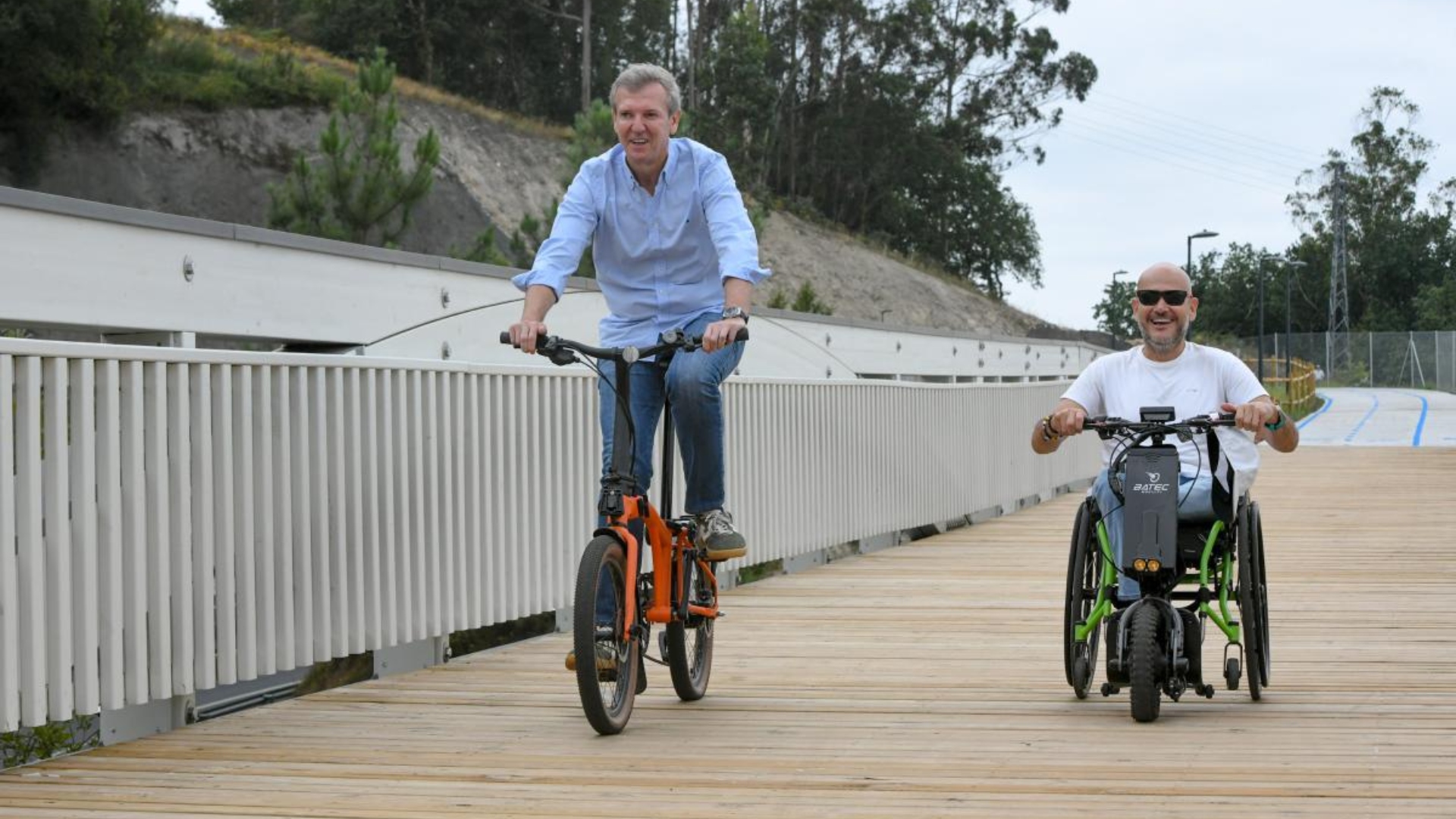 Senda peatonal ciclista O Milladoiro Santiago Xunta Alfonso Rueda