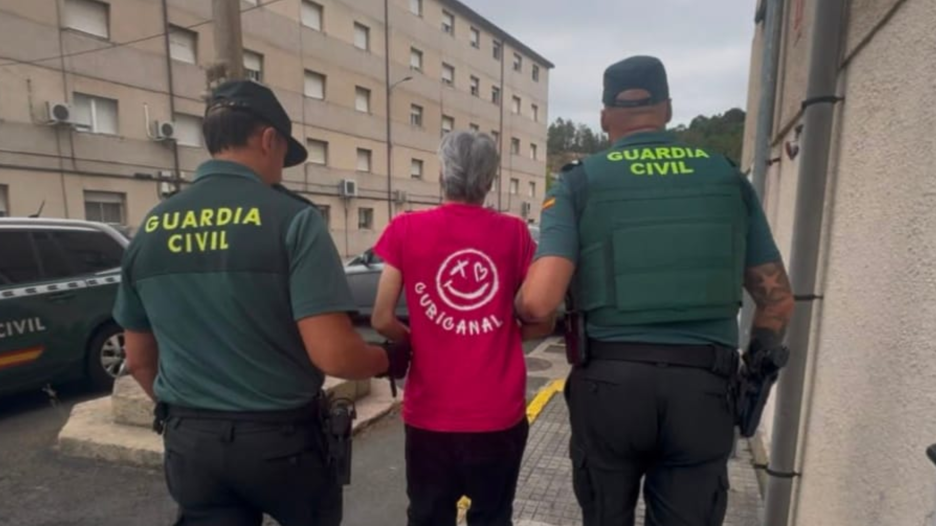 Imagen de la detención del presunto autor | Guardia Civil de Ourense