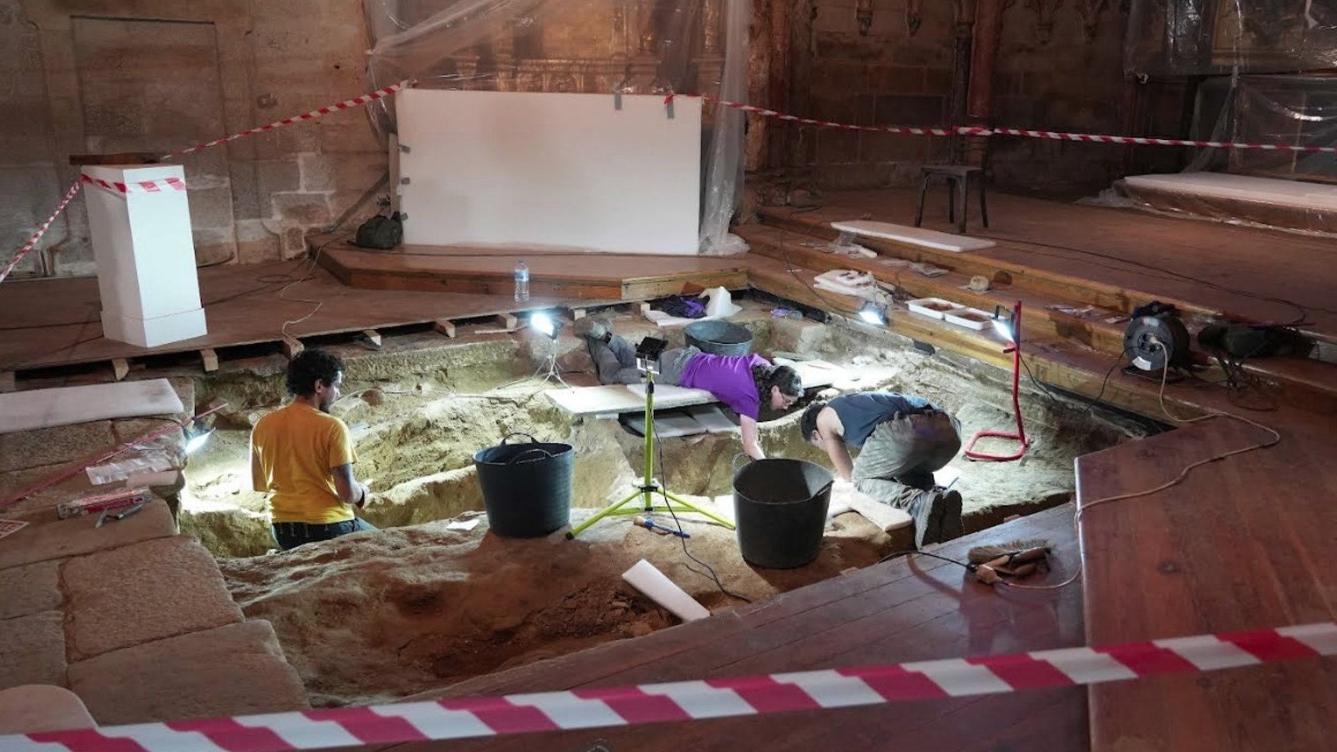 Las excavaciones en el convento de Santa Clara, en Pontevedra | DEPUTACIÓN DE PONTEVEDRA