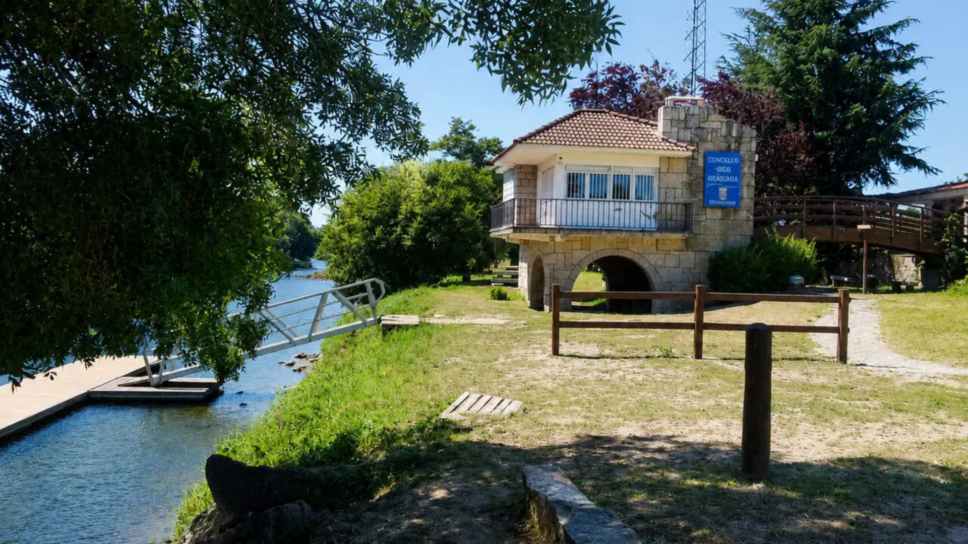 Imagen de archivo del área recreativa fluvial de Cabanelas, en Ribadumia | TURISMO RÍAS BAIXAS
