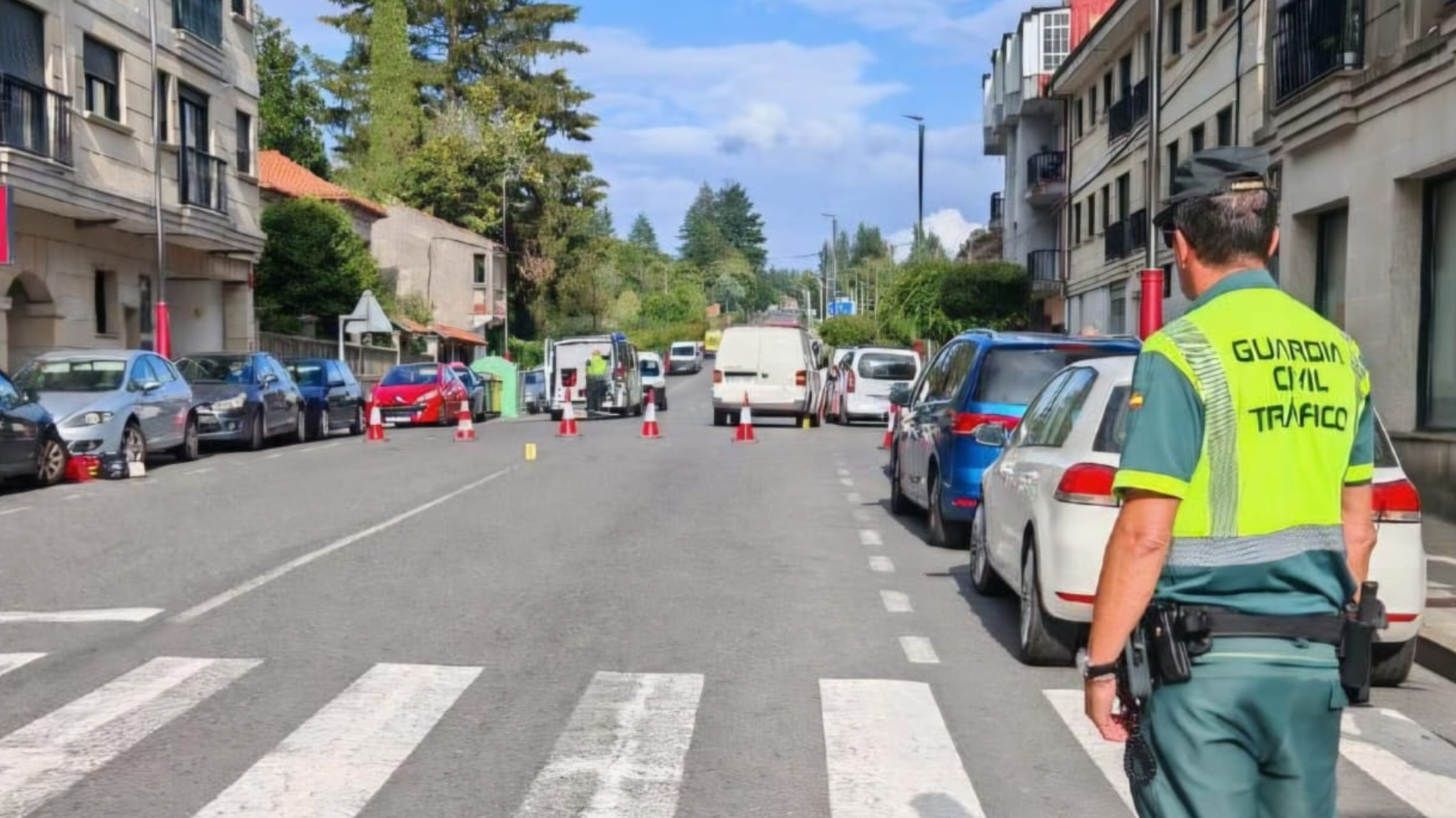 Imagen del atropello en A Caniza | Guardia Civil de Pontevedra