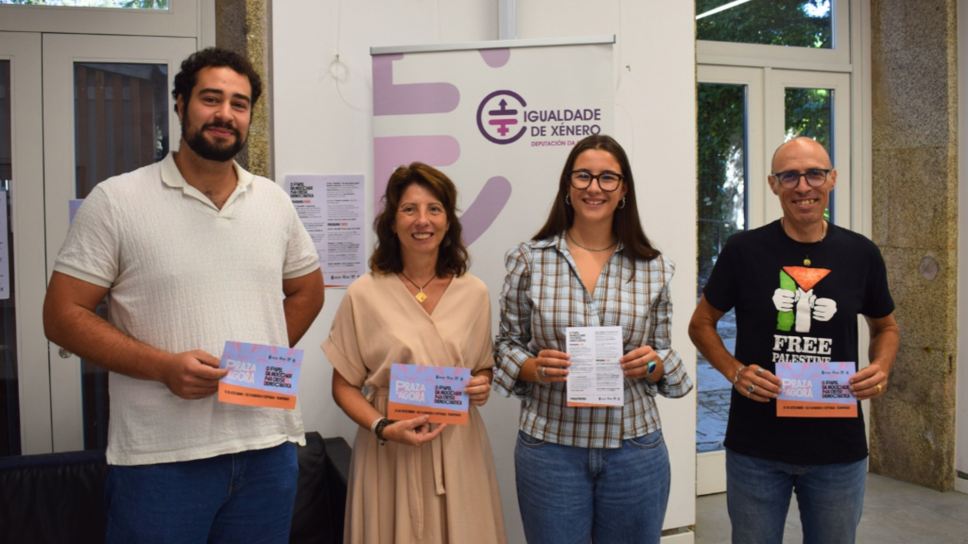 O encontro terá lugar o venres 25 de setembro no CSC Maruxa e Coralia de Santiago e está organizado pola área de Dereitos Civís da Deputación da Coruña coa colaboración da Fundación Praza Pública | Deputación da Coruña