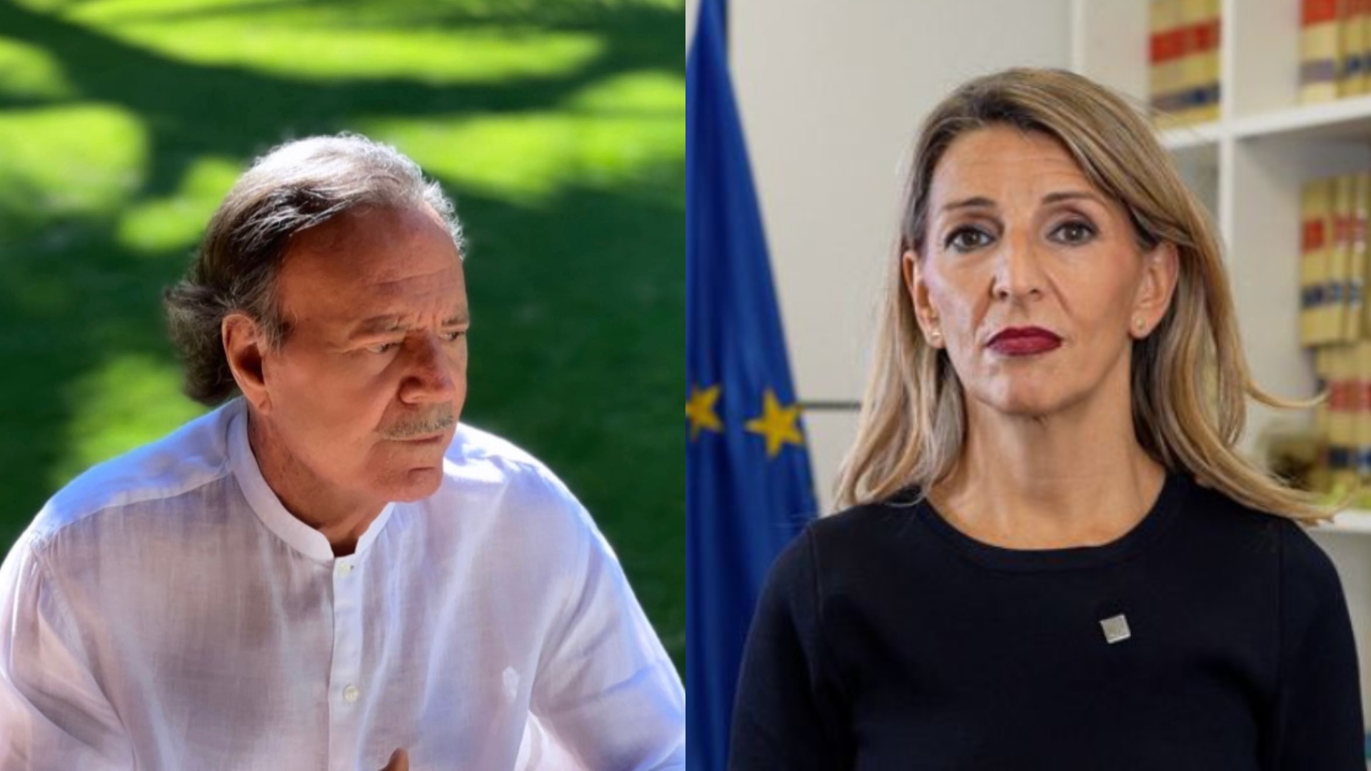 Julio Iglesias y Yolanda Díaz | @JULIOIGLESIAS / @DIAZ_YOLANDA_