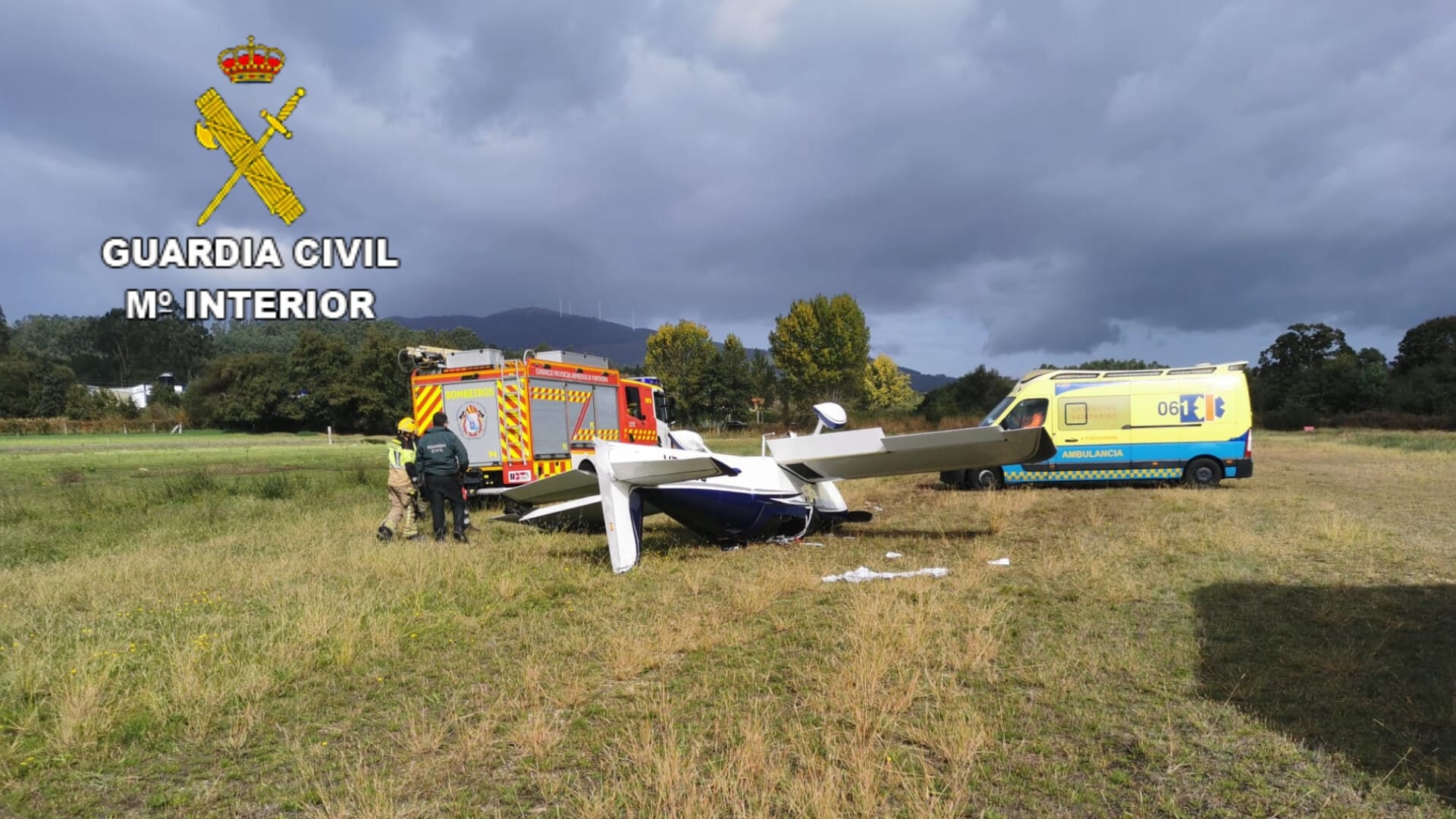 Accidente avioneta Aeródromo de Godos Caldas de Reis