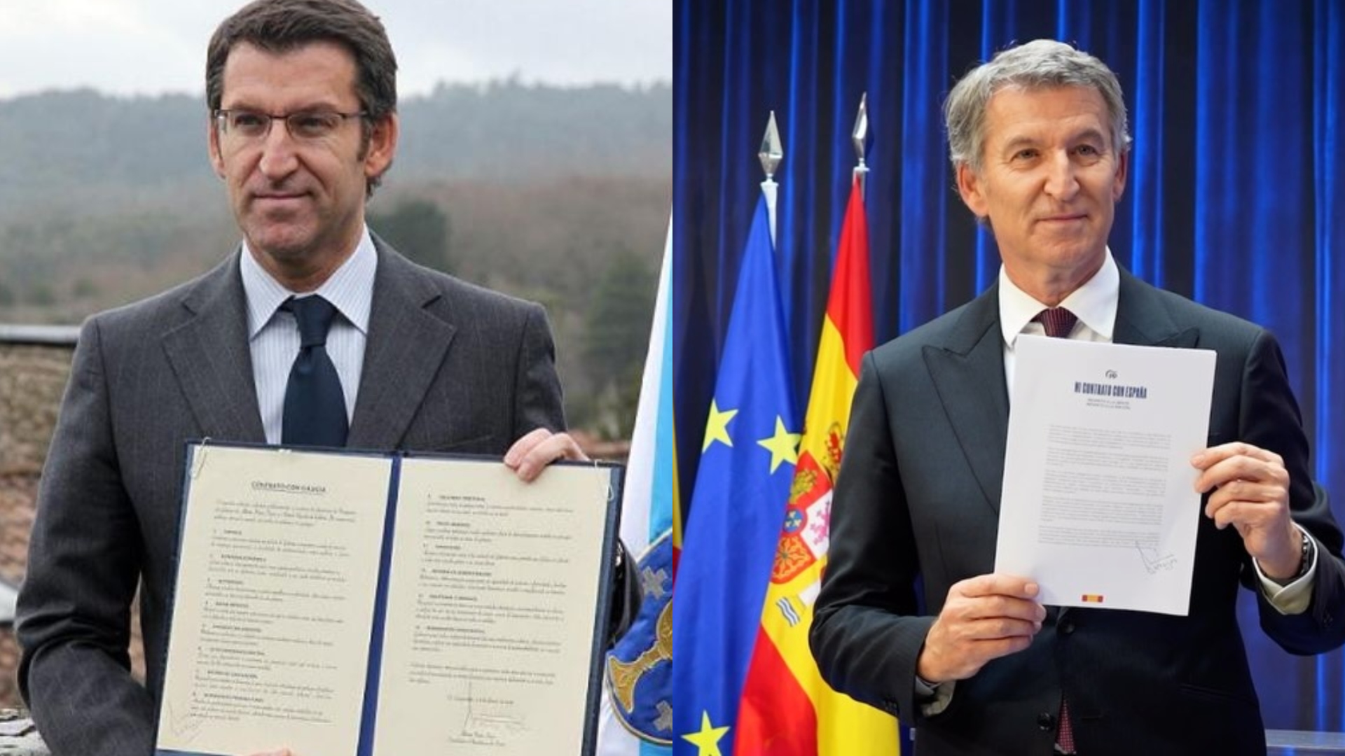 Alberto Núñez Feijóo Contrato Galicia Contrato España