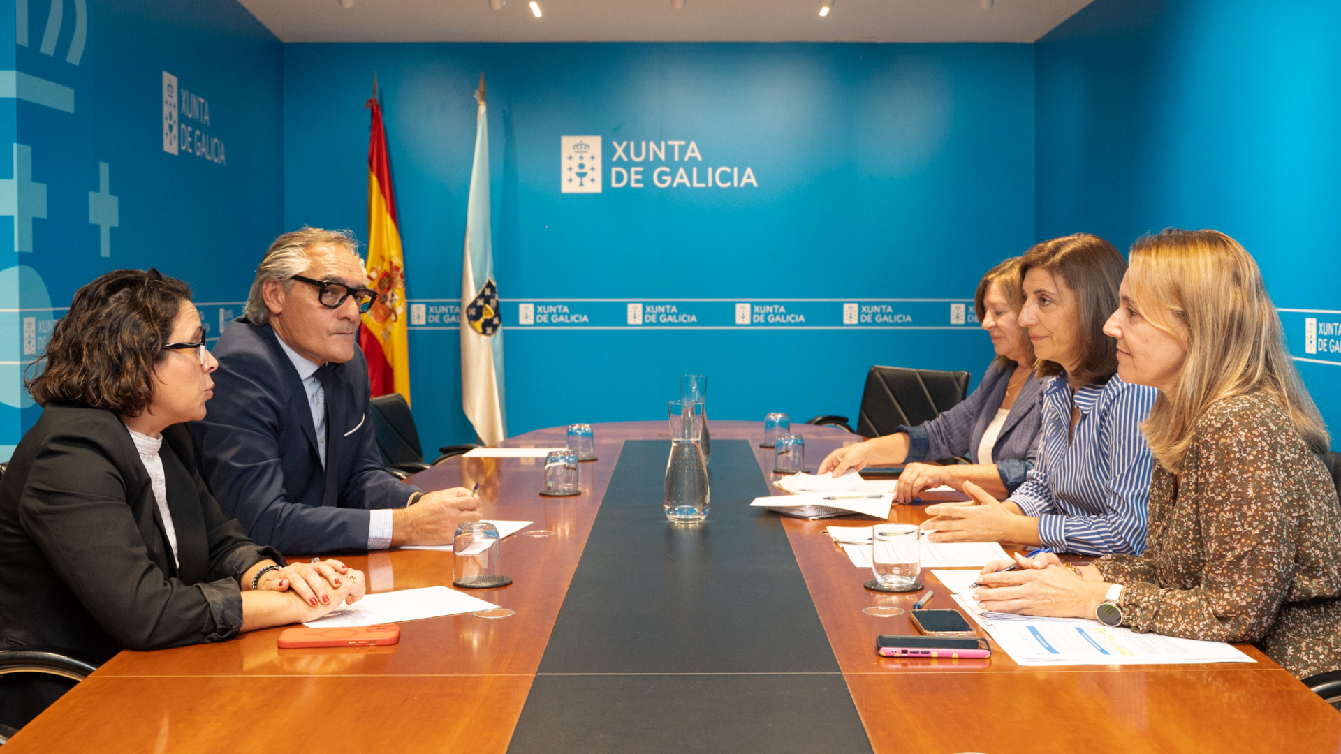 Conselleira Medio Ambiente Ángeles Vázquez Asociación Eólica de Galicia (EGA) Manuel Pazo