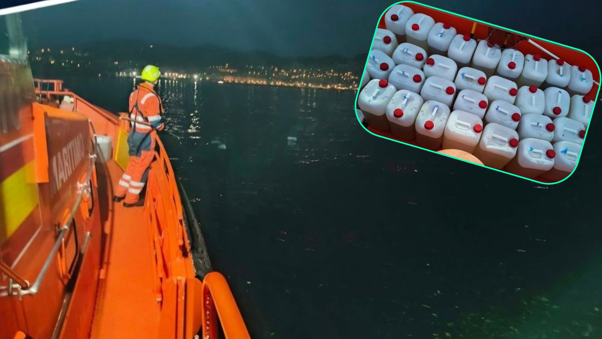 Gasolina gasóleo garrafas Ría de Vigo (2)
