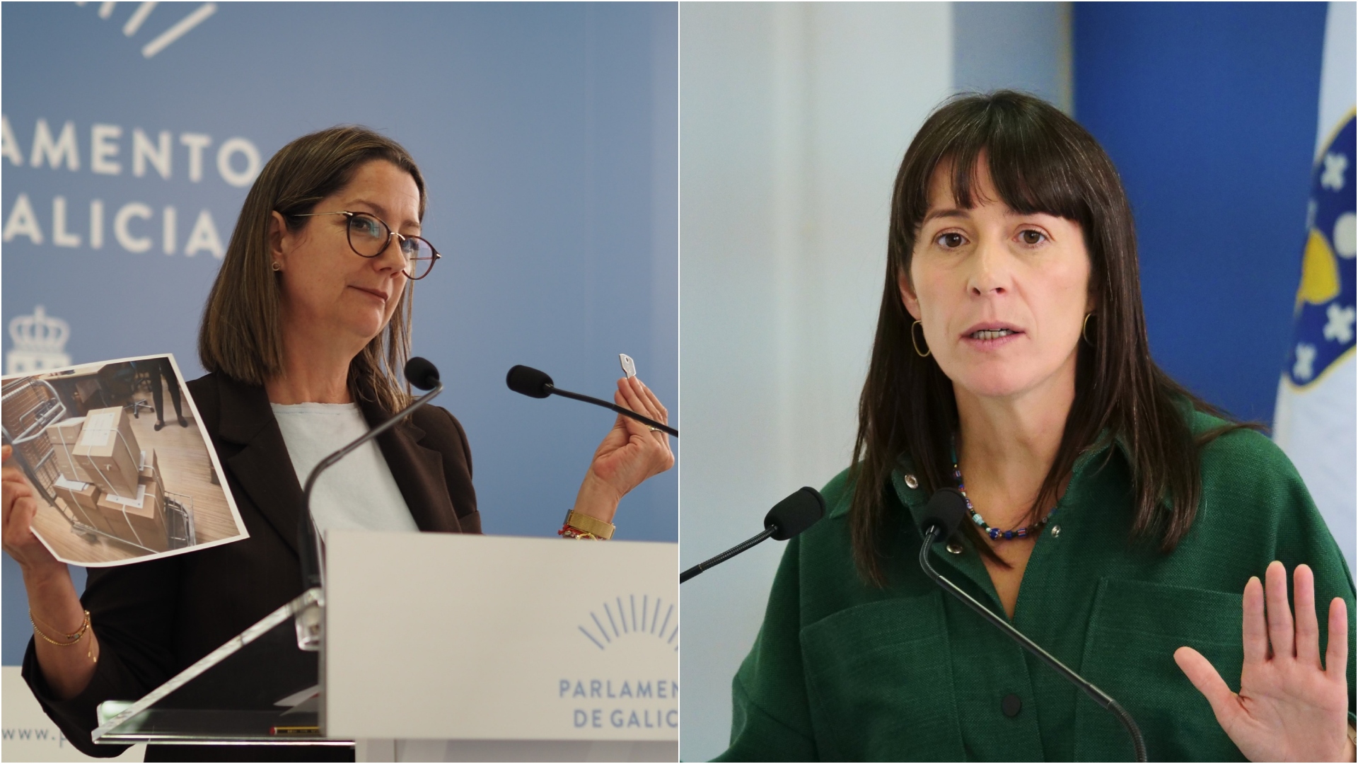 Lara Méndez PSdeG Ana Pontón BNG