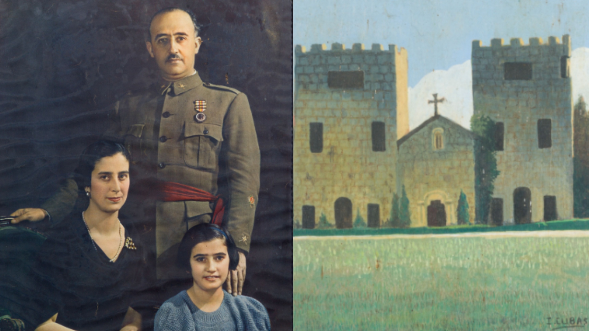 Un retrato de la familia Franco y un cuadro de la vista del Pazo de Meirás vendido por 2.550€ y 6.0005 respectivamente | MAGNA ART AUCTIONS