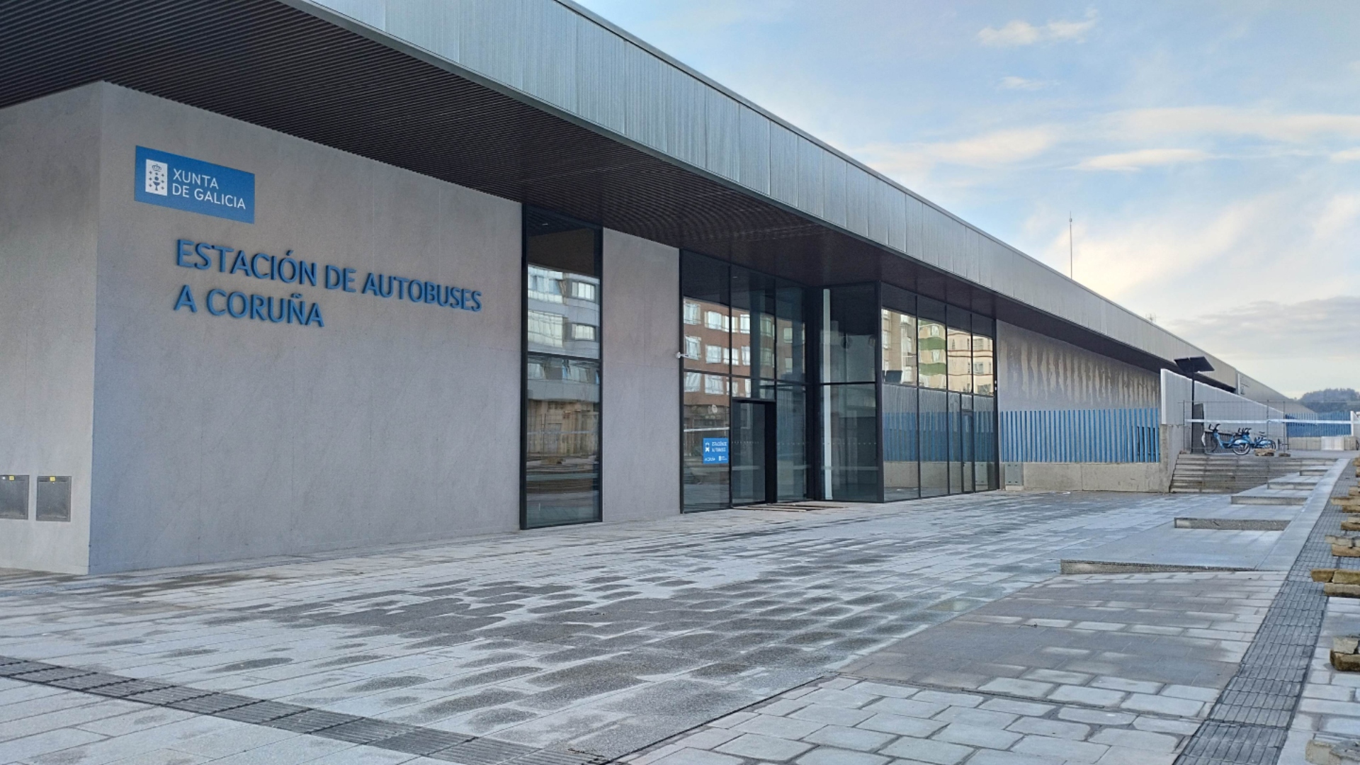 La terminal de autobuses de la nueva estación intermodal de A Coruña.