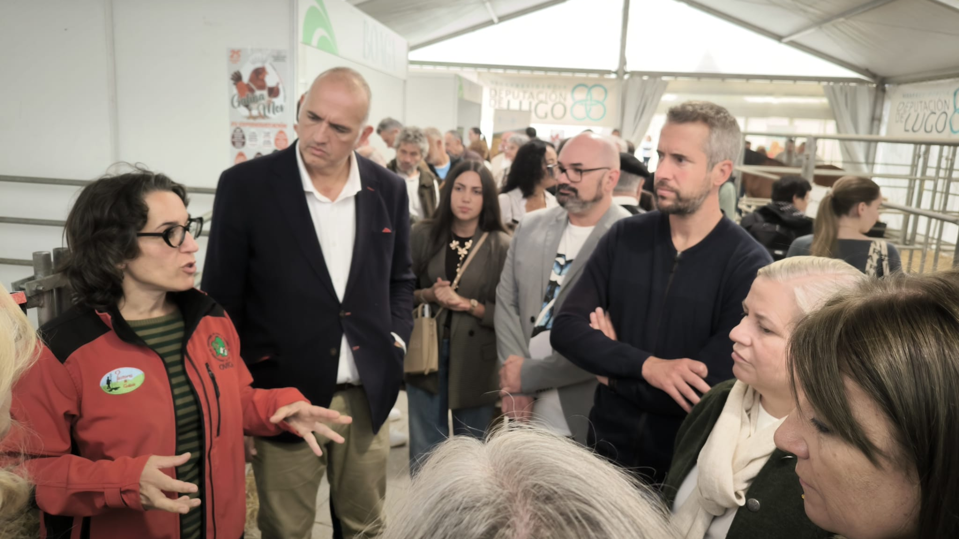 Efrén Castro inaugurou a mostra que reúne máis de medio cento de animais de razas autóctonas galegas | Deputación de Lugo
