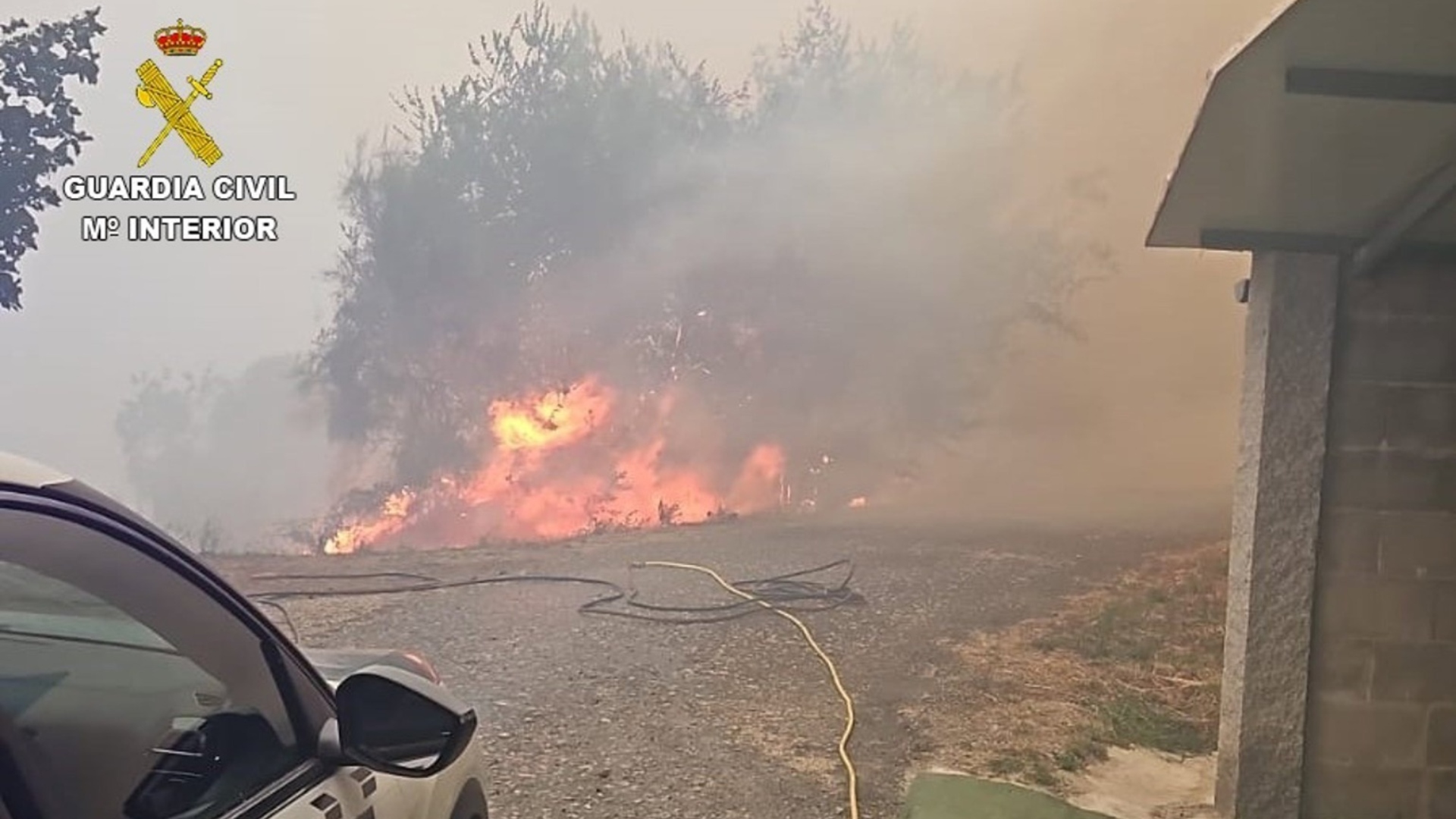 O incendio provocado en As Neves | GARDA CIVIL