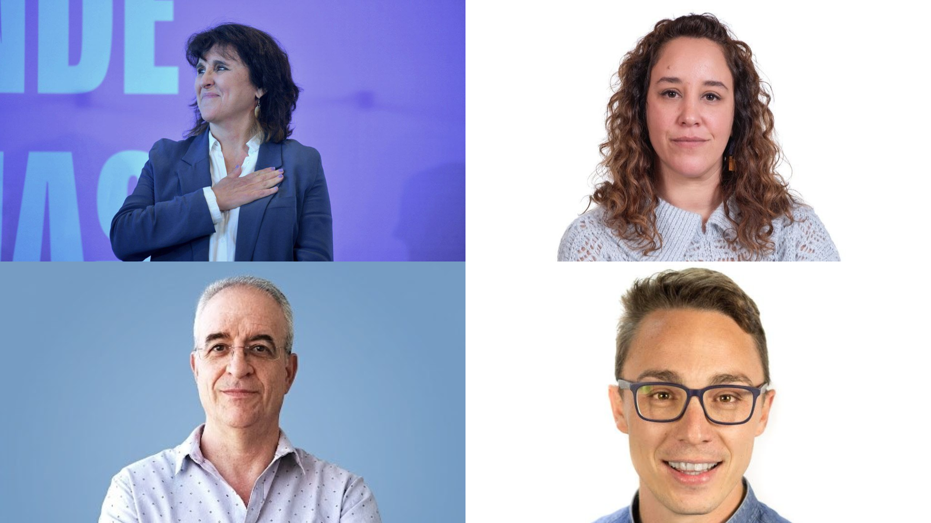 Isabel Faraldo, Ximena Cheda, Lucas Meda e Antonio José Naval, candidatos de Podemos ao Congreso | Podemos Galicia