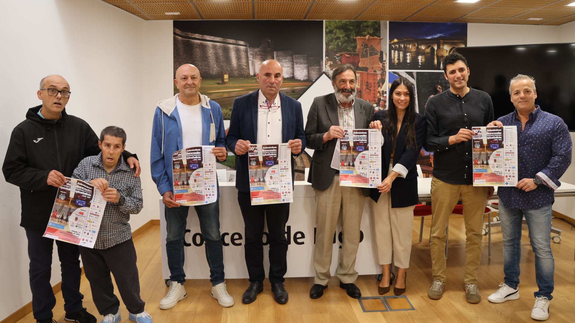 O deputado de Cooperación e Asistencia aos Concellos participou este xoves na presentación desta cita que organiza Special Olympics Galicia para este sábado no Pazo Provincial dos Deportes | Deputación de Lugo
