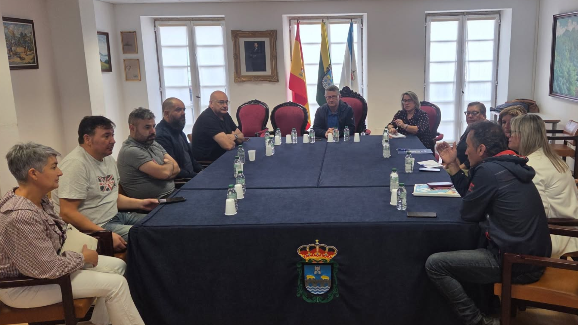 Na reunión participaron, ademais do goberno local de Pontedeume, representantes dos concellos de Fene, A Capela, Narón, Monfero, Neda e Valdoviño | Concello de Pontedeume