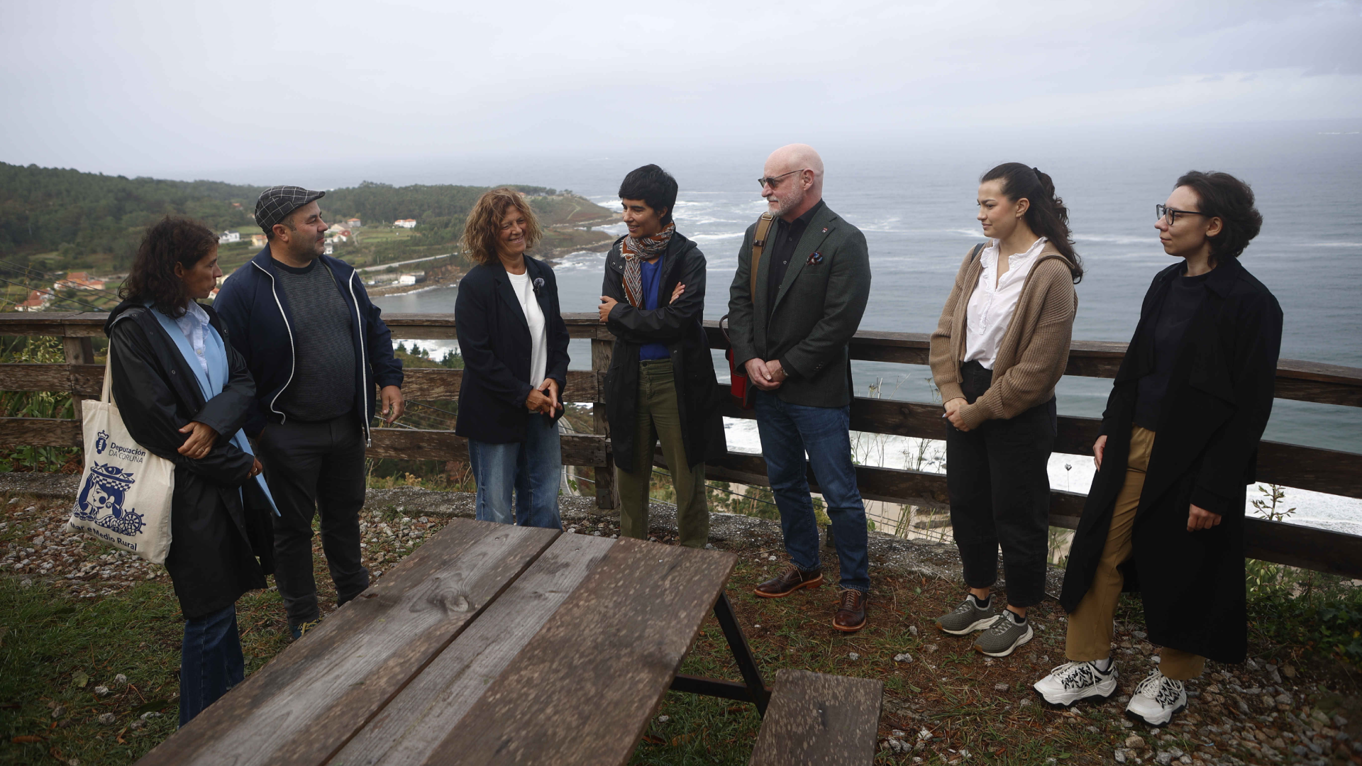 A deputada de Emprego, Medio Ambiente e Política Demográfica da Deputación da Coruña, Rosa Ana García, acompañou ao equipo da Universidade de Harvard na súa visita ao Centro Colaborativo e de Transformación Alimentaria de Baroña | Deputación da Coruña